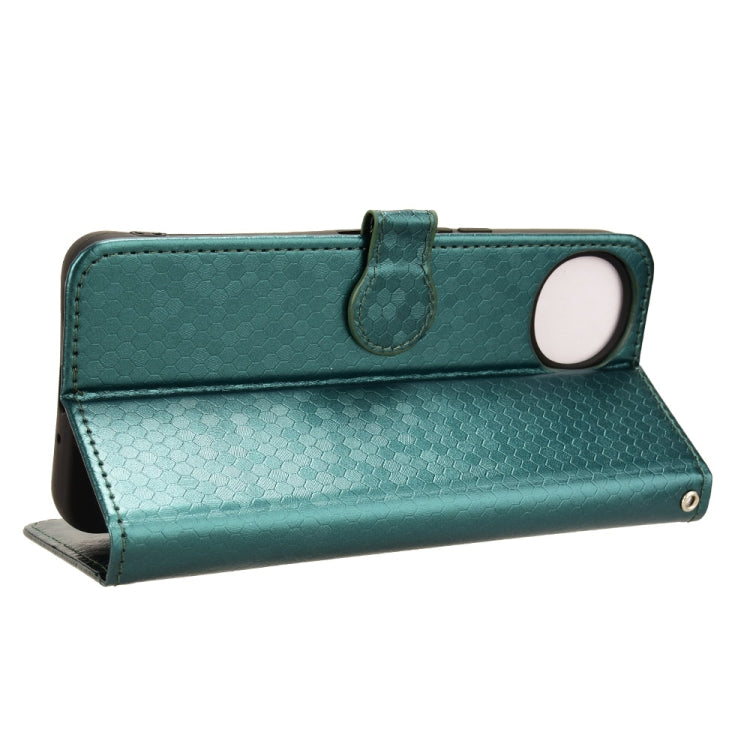 For Sharp Aquos Wish 4 Honeycomb Dot Texture Leather Phone Case