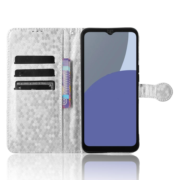 For Sharp Aquos Wish 4 Honeycomb Dot Texture Leather Phone Case