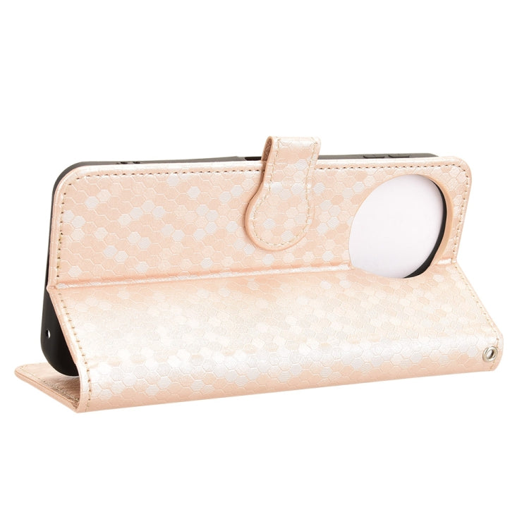For Sharp Aquos Sense9 Honeycomb Dot Texture Leather Phone Case