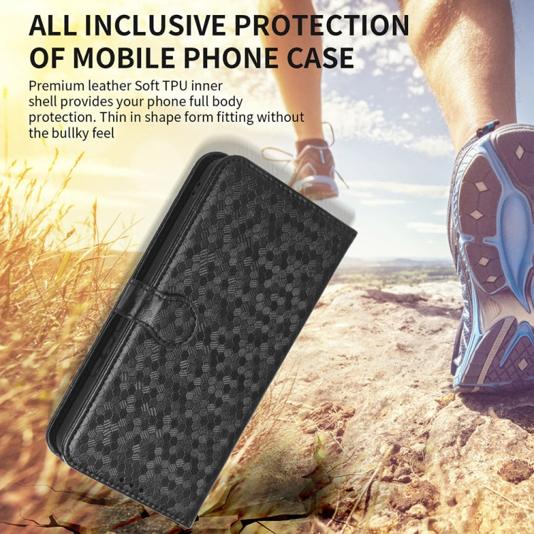 For Sharp Aquos Sense9 Honeycomb Dot Texture Leather Phone Case