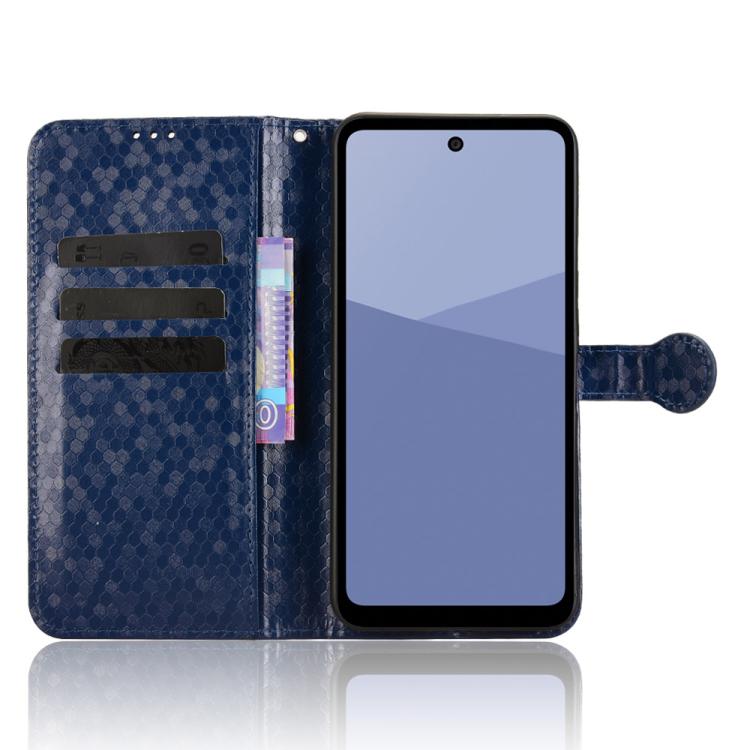 For Sharp Aquos wish5 Honeycomb Dot Texture Leather Phone Case