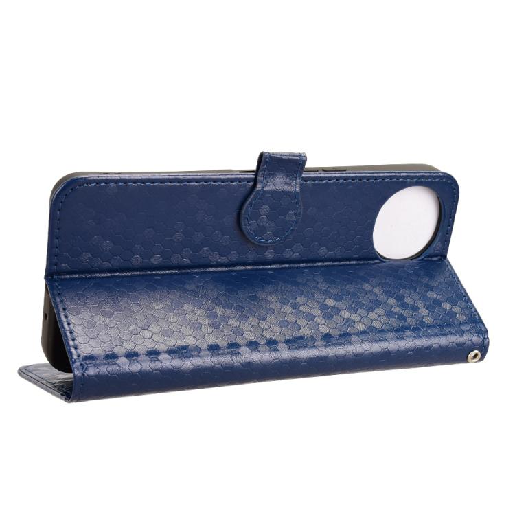 For Sharp Aquos wish5 Honeycomb Dot Texture Leather Phone Case