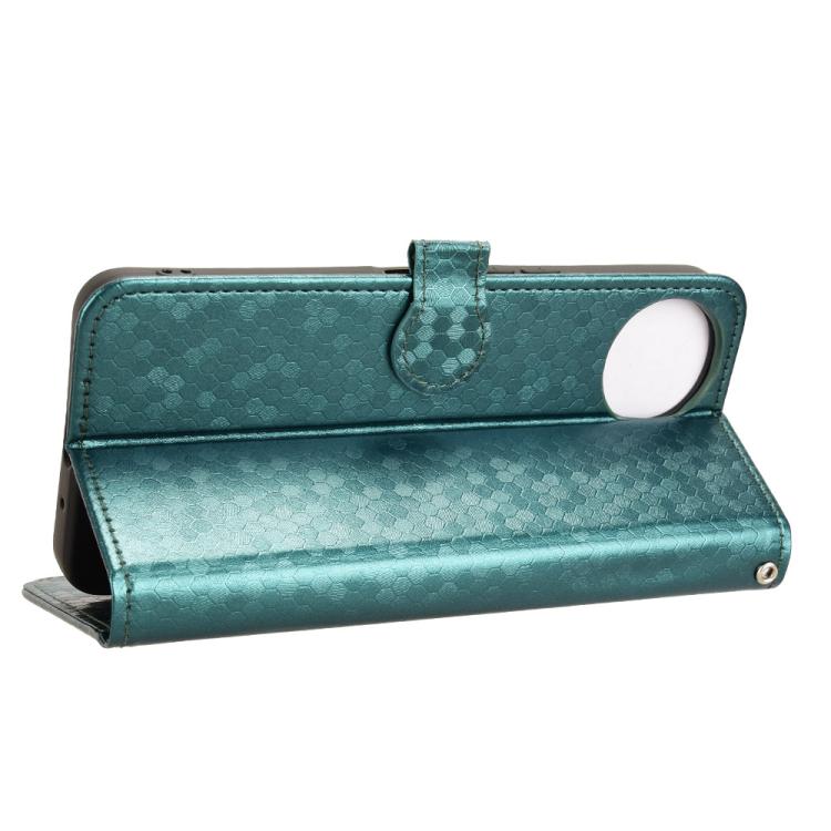 For Sharp Aquos wish5 Honeycomb Dot Texture Leather Phone Case