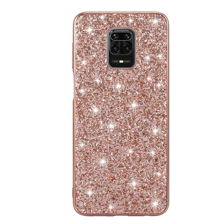 For Xiaomi Redmi Note 9 Pro Glitter Powder Shockproof TPU Protective Case