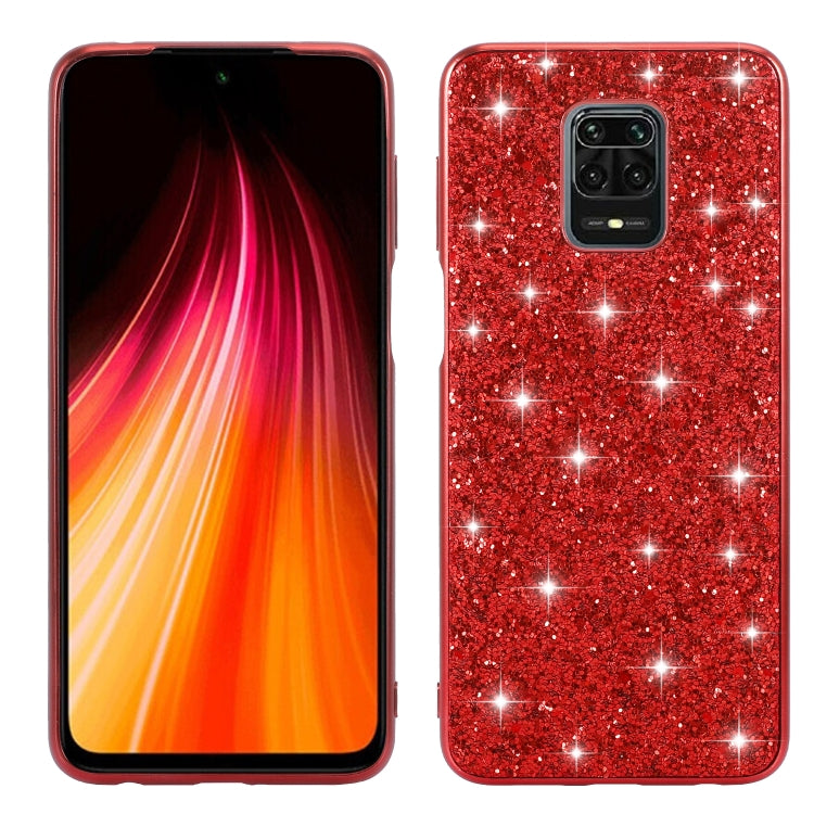 For Xiaomi Redmi Note 9 Pro Glitter Powder Shockproof TPU Protective Case