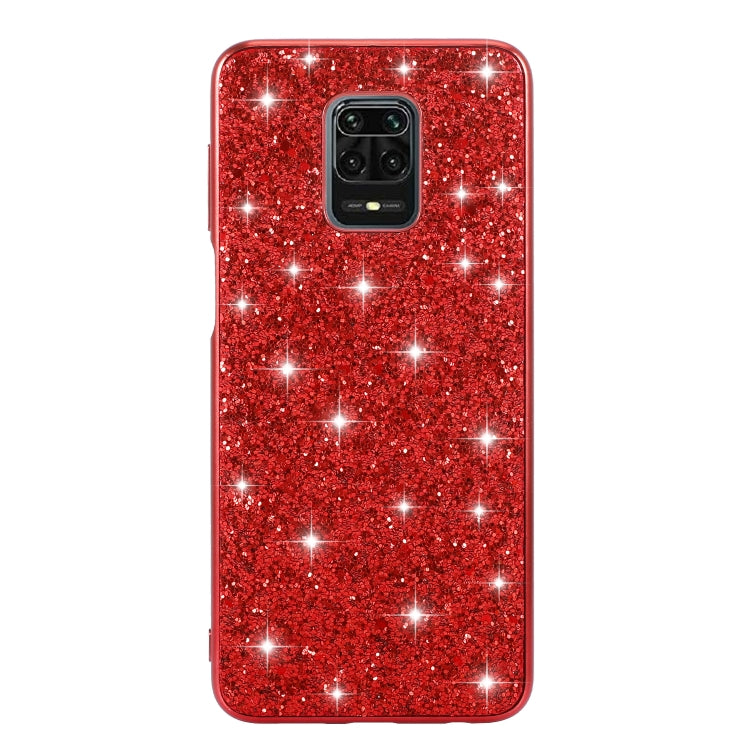 For Xiaomi Redmi Note 9 Pro Glitter Powder Shockproof TPU Protective Case