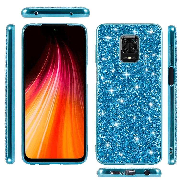 For Xiaomi Redmi Note 9 Pro Glitter Powder Shockproof TPU Protective Case