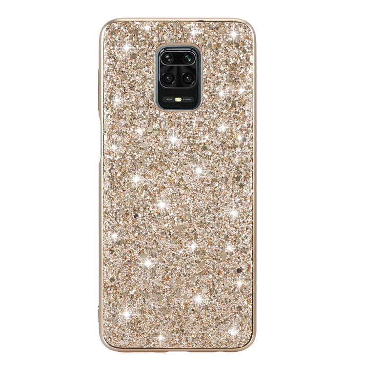 For Xiaomi Redmi Note 9 Pro Glitter Powder Shockproof TPU Protective Case