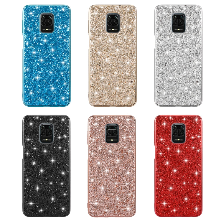 For Xiaomi Redmi Note 9 Pro Glitter Powder Shockproof TPU Protective Case