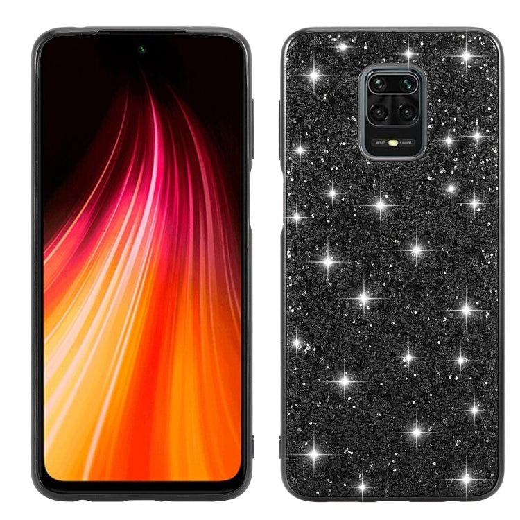 For Xiaomi Redmi Note 9 Pro Glitter Powder Shockproof TPU Protective Case