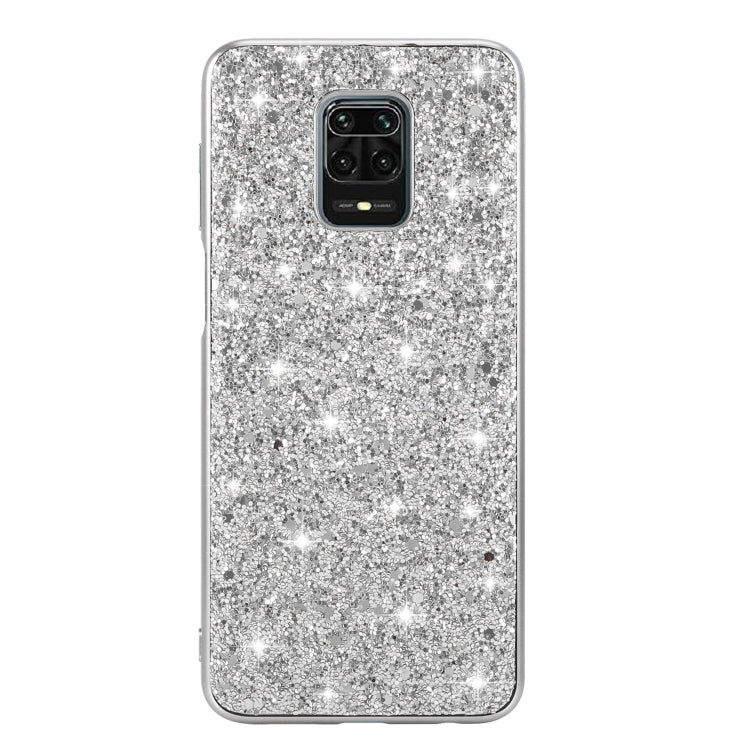 For Xiaomi Redmi Note 9 Pro Glitter Powder Shockproof TPU Protective Case