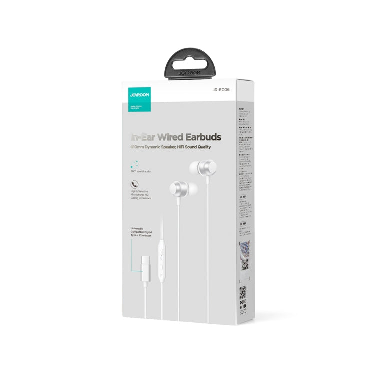 JOYROOM JR-EC06 Type-C Metal In-Ear Wired Earphone, Length: 1.2m