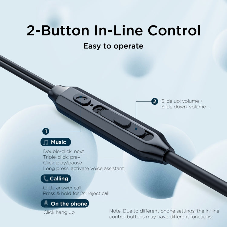 JOYROOM JR-EC06 Type-C Metal In-Ear Wired Earphone, Length: 1.2m