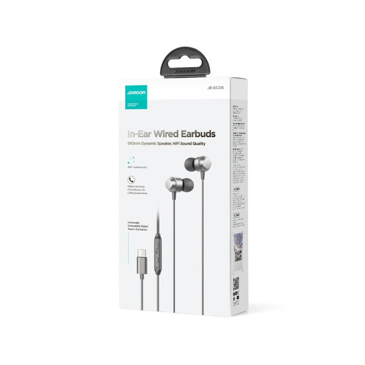 JOYROOM JR-EC06 Type-C Metal In-Ear Wired Earphone, Length: 1.2m
