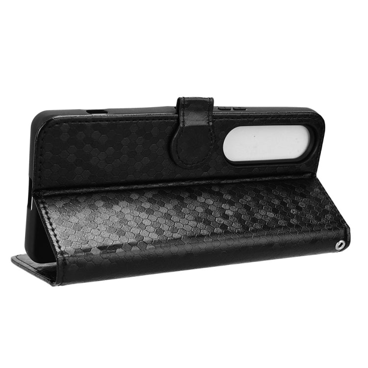For Sony Xperia 1 VI Honeycomb Dot Texture Leather Phone Case