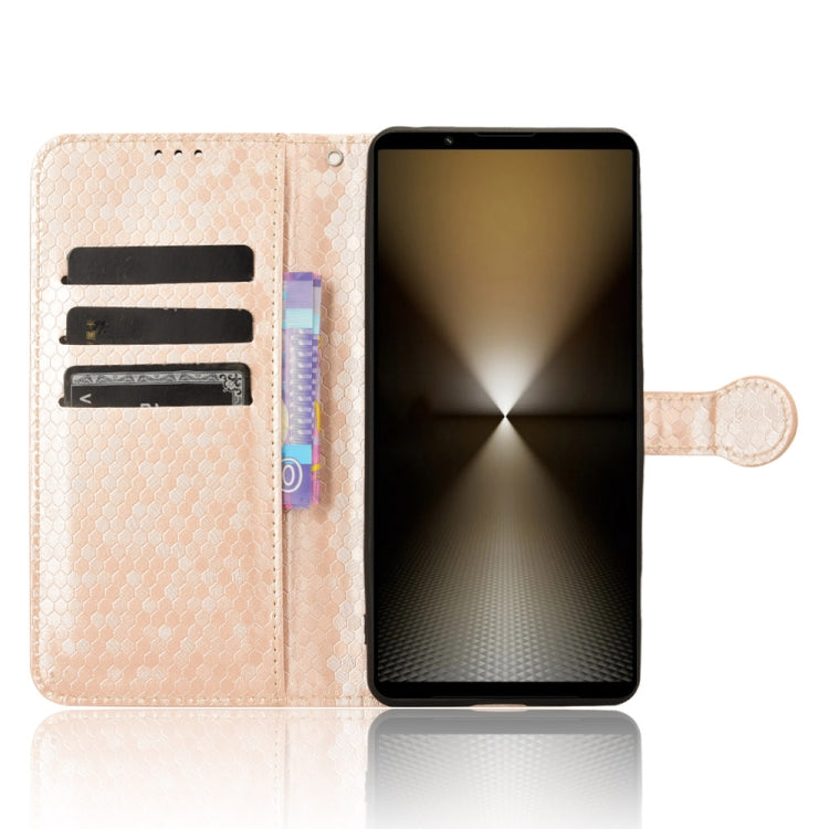 For Sony Xperia 1 VI Honeycomb Dot Texture Leather Phone Case