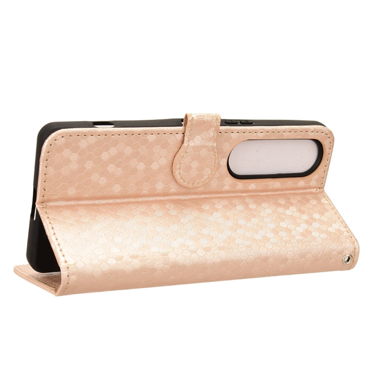 For Sony Xperia 1 VI Honeycomb Dot Texture Leather Phone Case