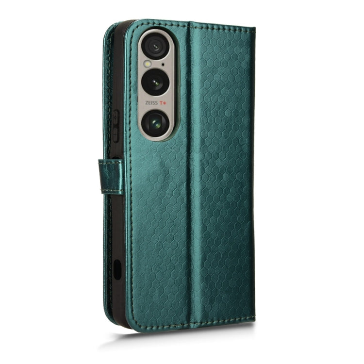 For Sony Xperia 1 VI Honeycomb Dot Texture Leather Phone Case