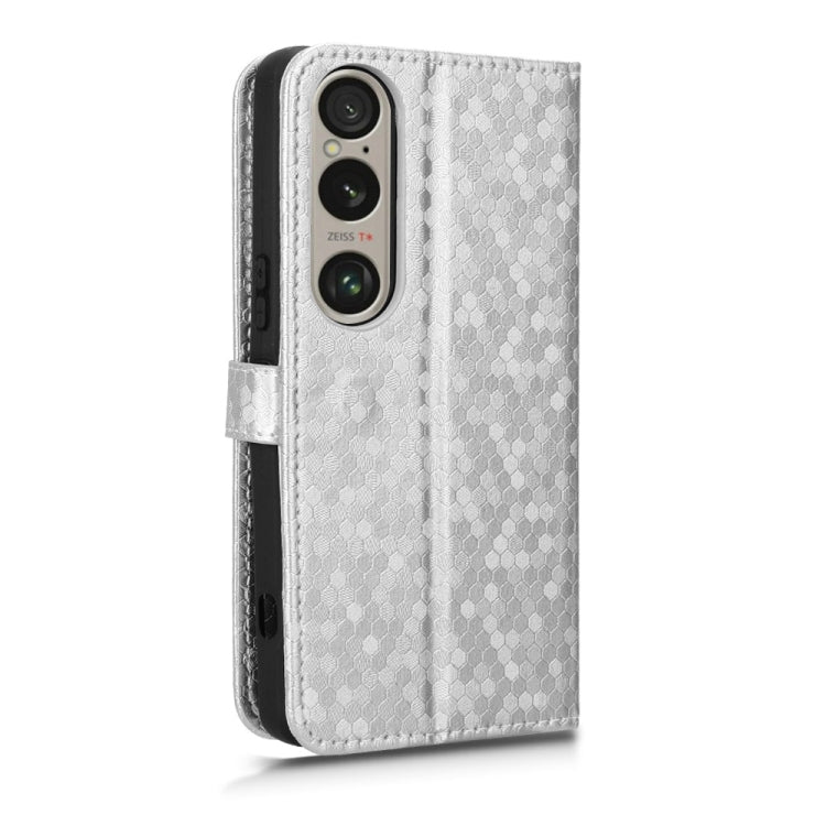 For Sony Xperia 1 VI Honeycomb Dot Texture Leather Phone Case
