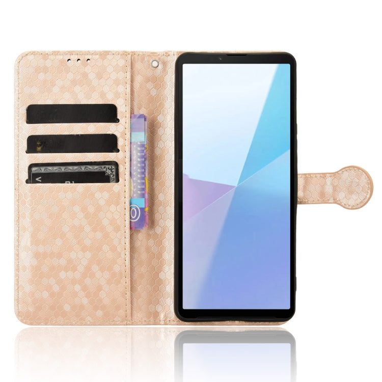 For Sony Xperia 10 VI Honeycomb Dot Texture Leather Phone Case