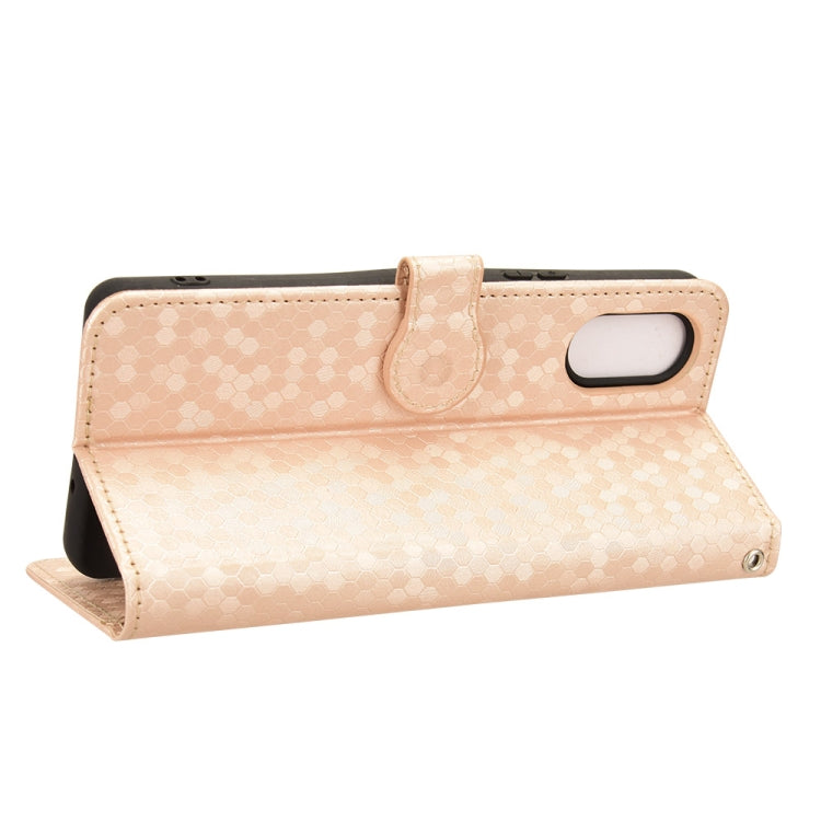 For Sony Xperia 10 VI Honeycomb Dot Texture Leather Phone Case