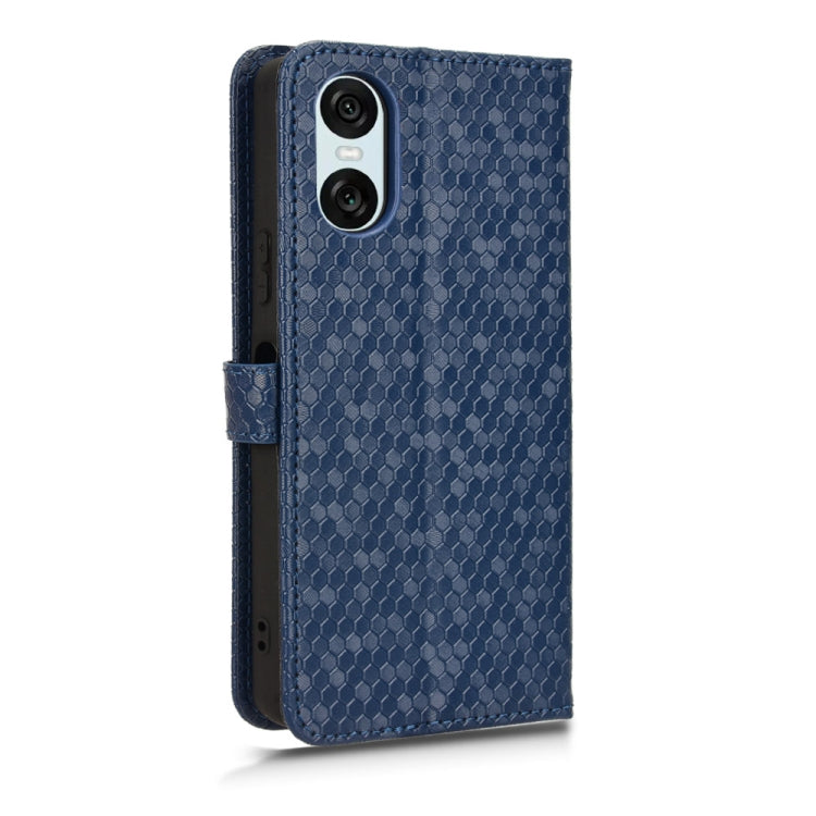 For Sony Xperia 10 VI Honeycomb Dot Texture Leather Phone Case