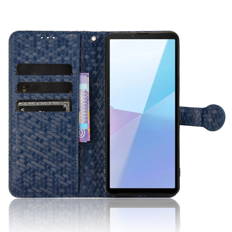 For Sony Xperia 10 VI Honeycomb Dot Texture Leather Phone Case