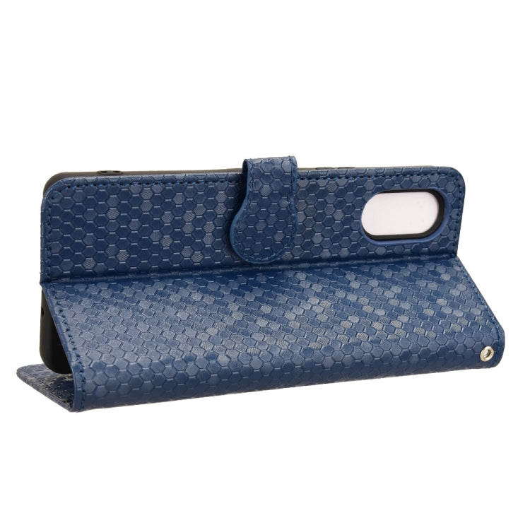 For Sony Xperia 10 VI Honeycomb Dot Texture Leather Phone Case