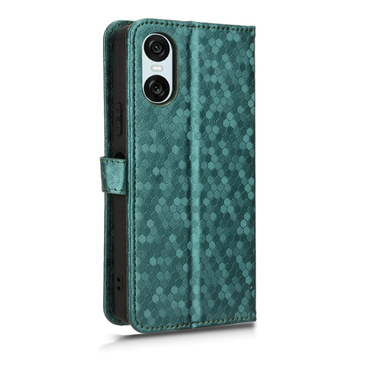 For Sony Xperia 10 VI Honeycomb Dot Texture Leather Phone Case