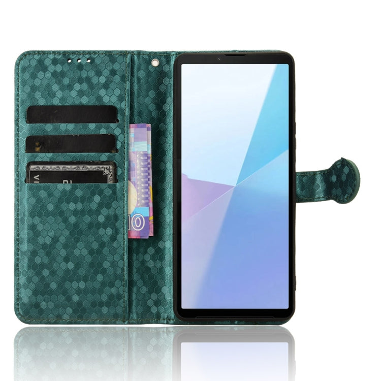 For Sony Xperia 10 VI Honeycomb Dot Texture Leather Phone Case