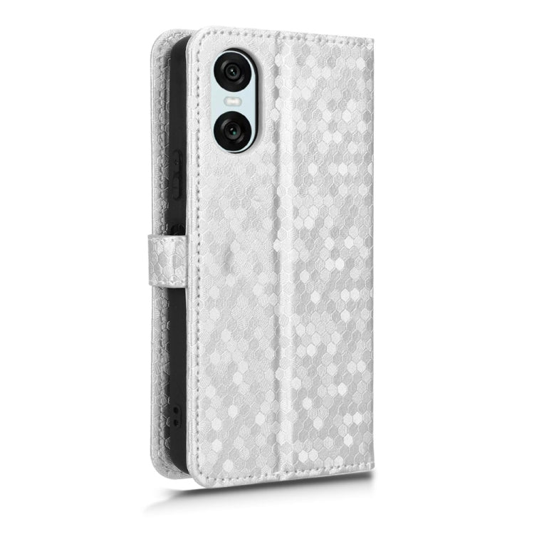 For Sony Xperia 10 VI Honeycomb Dot Texture Leather Phone Case