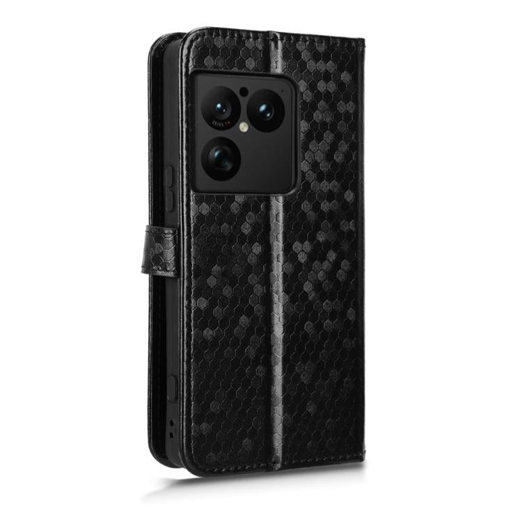 For Sony Xperia 1 VIII Honeycomb Dot Texture Leather Phone Case
