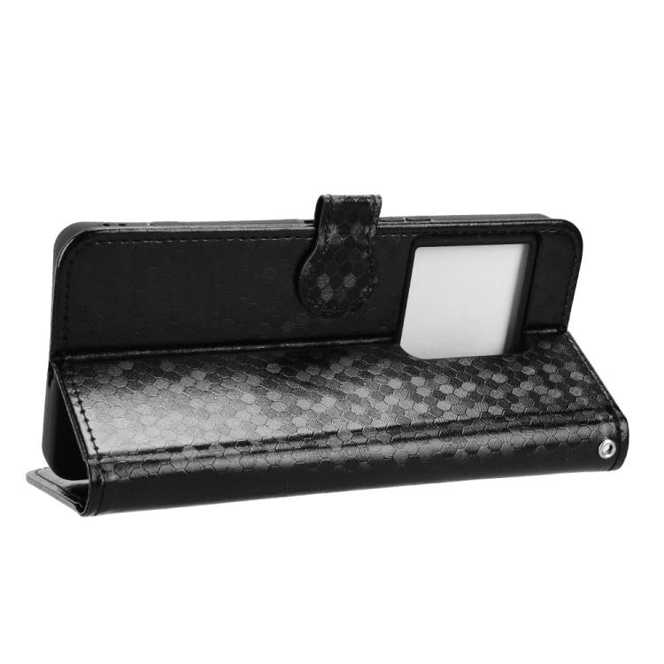 For Sony Xperia 1 VIII Honeycomb Dot Texture Leather Phone Case