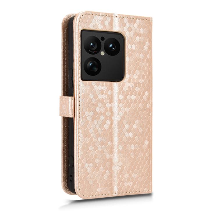 For Sony Xperia 1 VIII Honeycomb Dot Texture Leather Phone Case