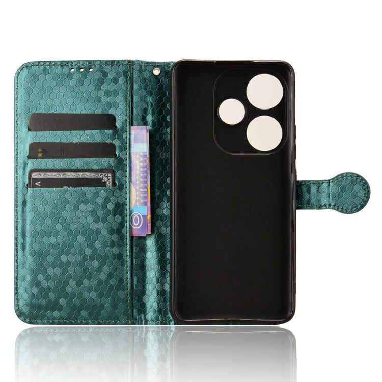 For Xiaomi Poco F6 /Redmi Turbo 3 Honeycomb Dot Texture Leather Phone Case