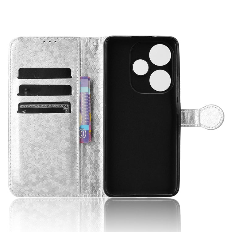 For Xiaomi Poco F6 /Redmi Turbo 3 Honeycomb Dot Texture Leather Phone Case