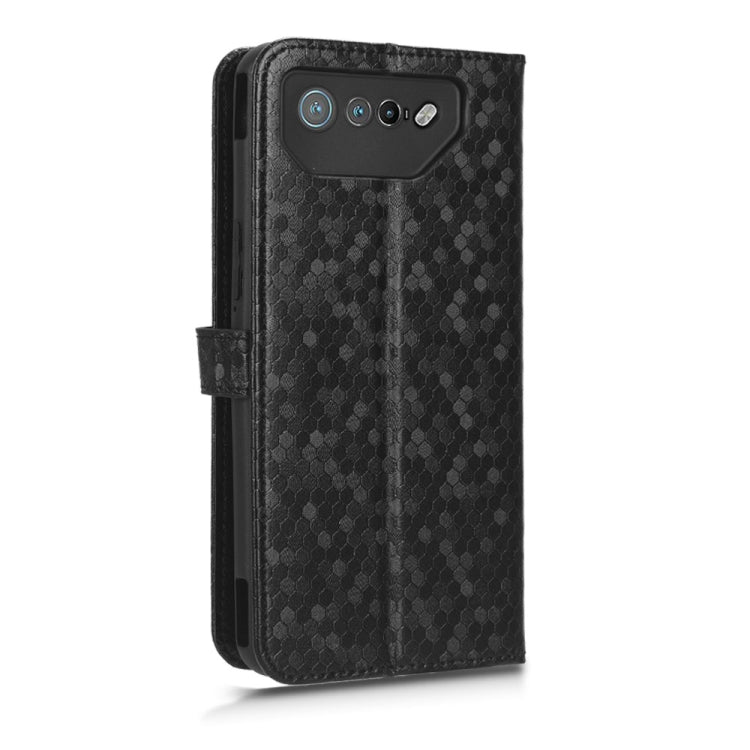 For Asus ROG Phone 7 Honeycomb Dot Texture Leather Phone Case
