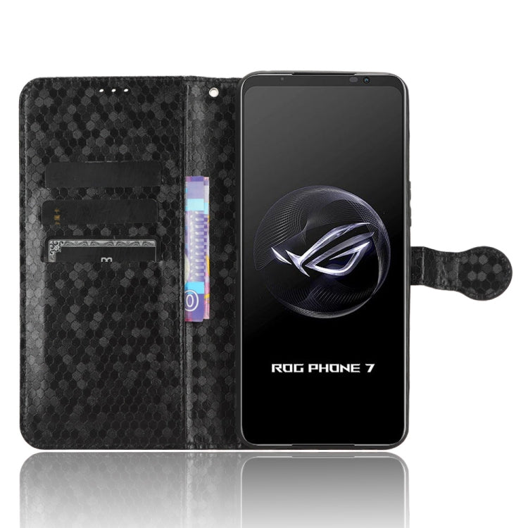 For Asus ROG Phone 7 Honeycomb Dot Texture Leather Phone Case