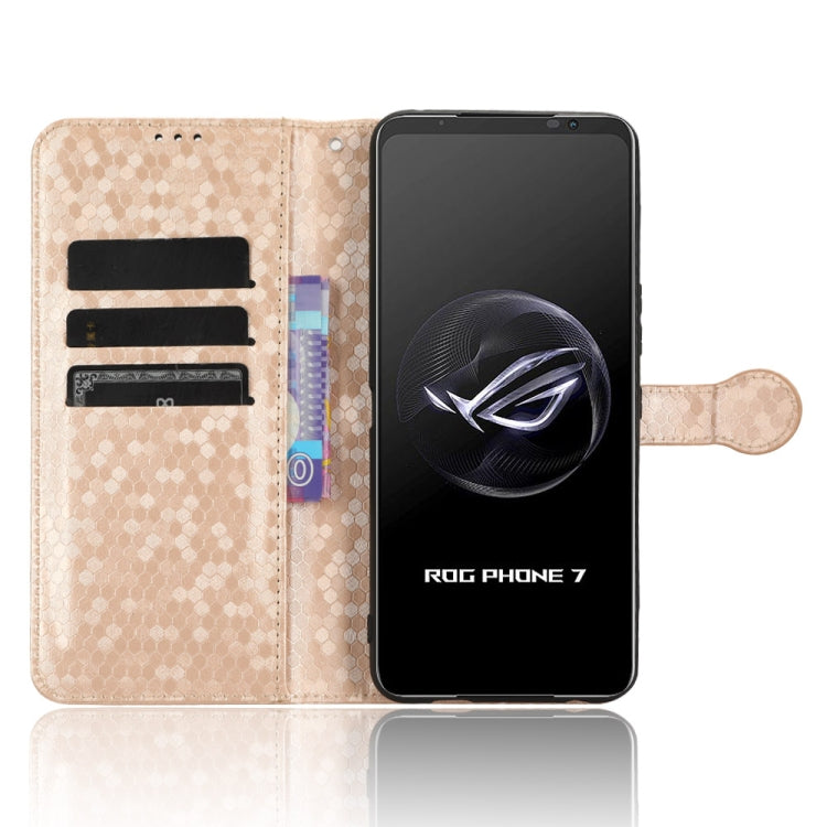 For Asus ROG Phone 7 Honeycomb Dot Texture Leather Phone Case