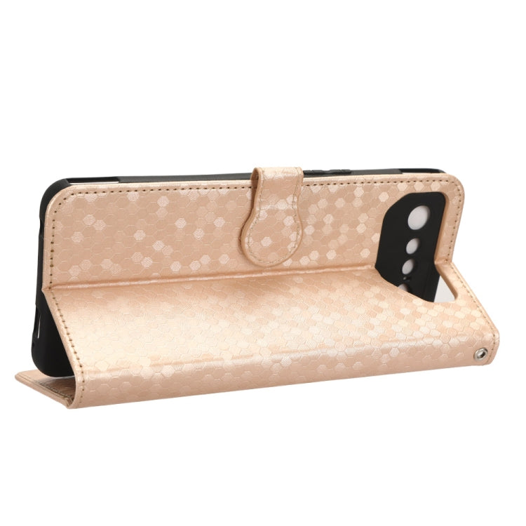 For Asus ROG Phone 7 Honeycomb Dot Texture Leather Phone Case