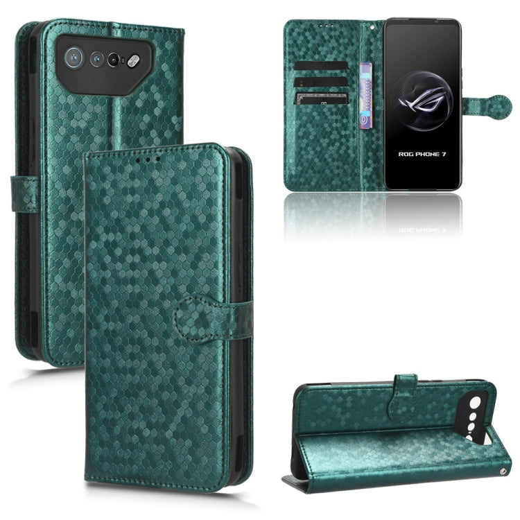 For Asus ROG Phone 7 Honeycomb Dot Texture Leather Phone Case