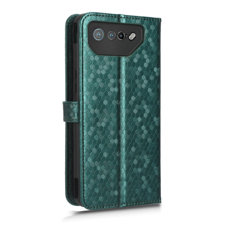 For Asus ROG Phone 7 Honeycomb Dot Texture Leather Phone Case