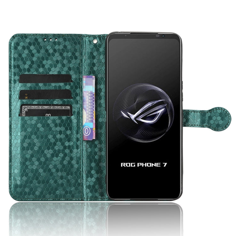 For Asus ROG Phone 7 Honeycomb Dot Texture Leather Phone Case