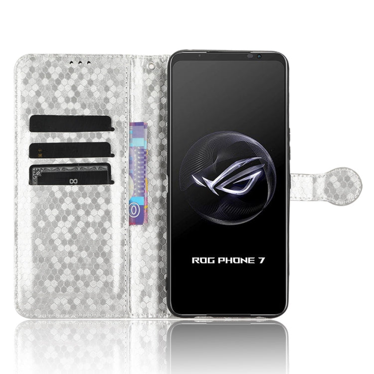 For Asus ROG Phone 7 Honeycomb Dot Texture Leather Phone Case