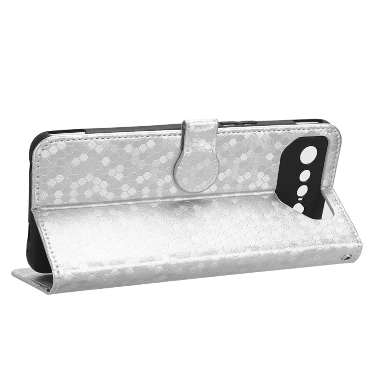 For Asus ROG Phone 7 Honeycomb Dot Texture Leather Phone Case