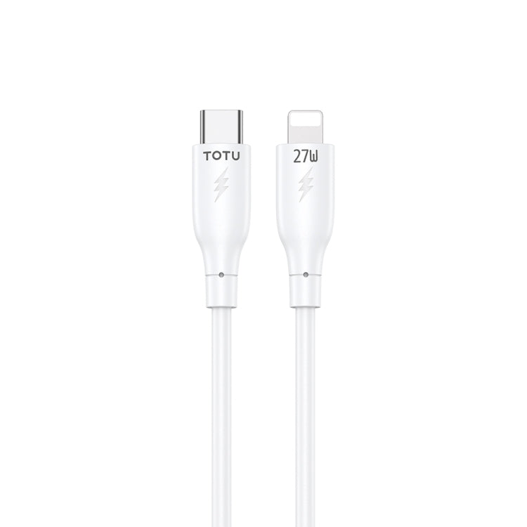 TOTU CB-3 Series USB-C / Type-C to 8 Pin Fast Charge Data Cable, Length:1m(White)