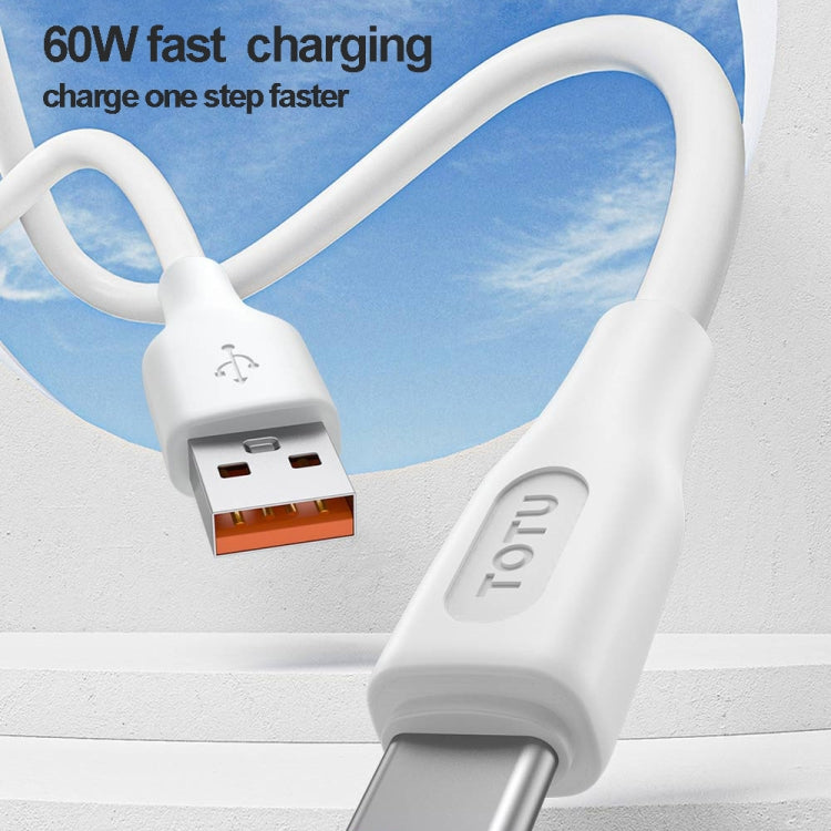 TOTU CB-4 Series USB to USB-C / Type-C Fast Charge Data Cable, Length:1m(White)