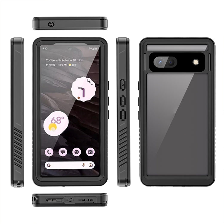 For Google Pixel 7a RedPepper Shockproof IP68 Waterproof PC + TPU Protective Case(Black)