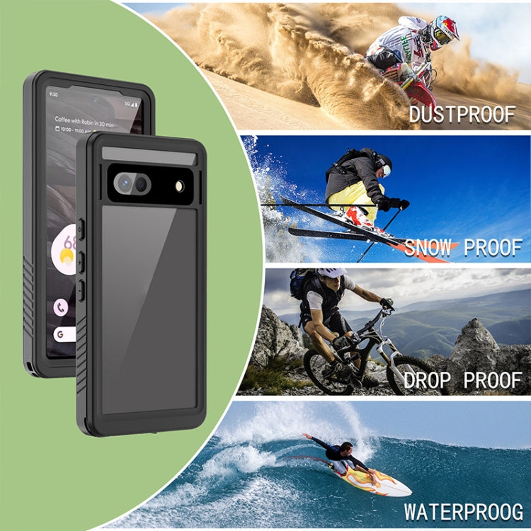 For Google Pixel 7a RedPepper Shockproof IP68 Waterproof PC + TPU Protective Case(Black)