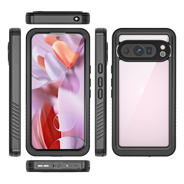 For Google Pixel 9 Pro RedPepper Shockproof IP68 Waterproof PC + TPU Protective Case - Black